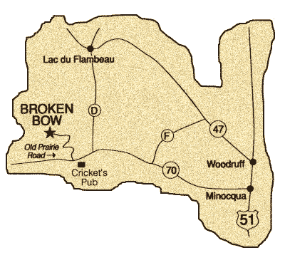 Broken Bow Campground location map